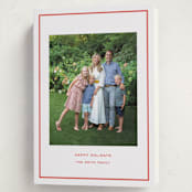 "Bowery" - Holiday Cards in Candy Cane by Megan Davis - Folded Card