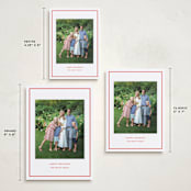 "Bowery" - Holiday Cards in Candy Cane by Megan Davis - Formats Available