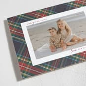 "Christmas tartan" - Holiday Cards in Flannel by Wildfield Paper Co - Detail