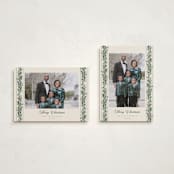 "evergreen garlands" - Holiday Cards in Eggnog by Rebecca Durflinger - Photo Orientation Options