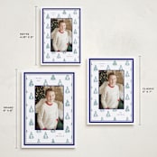 "Little Trees" - Holiday Cards in Blue Spruce by Corinne Malesic - Formats Available