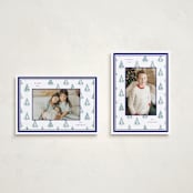 "Little Trees" - Holiday Cards in Blue Spruce by Corinne Malesic - Photo Orientation Options