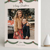 "Merry Mantle" - Holiday Cards in Cider by Ashley Iwafuchi - Folded Card