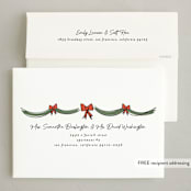 "Merry Mantle" - Holiday Cards in Cider by Ashley Iwafuchi - FREE Recipient Addressing