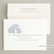"On Ice" - Holiday Cards in Snow by Tamara Hilje - FREE Recipient Addressing