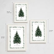 "Decorated Christmas" - Holiday Cards in Frost by Susan Moyal - Formats Available