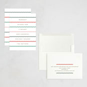 "Between the Lines" - Holiday Cards in Bright Berry by Kristie Kern - Assembled