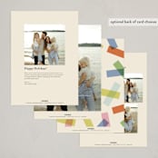 "confetti strips" - Holiday Cards in Candy by Ellen Schlegelmilch - Back of Card Options
