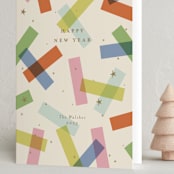 "confetti strips" - Holiday Cards in Candy by Ellen Schlegelmilch - Folded Card