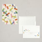 "confetti strips" - Holiday Cards in Candy by Ellen Schlegelmilch - Assembled