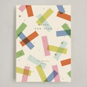 "confetti strips" - Holiday Cards in Candy by Ellen Schlegelmilch - Full Design
