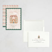 "Holiday Greetings" - Holiday Cards in Pine by Pixel and Hank - Assembled