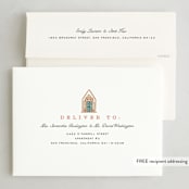 "Holiday Greetings" - Holiday Cards in Pine by Pixel and Hank - FREE Recipient Addressing