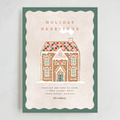 "Holiday Greetings" - Holiday Cards in Pine by Pixel and Hank - Full Design
