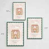 "Holiday Greetings" - Holiday Cards in Pine by Pixel and Hank - Formats Available