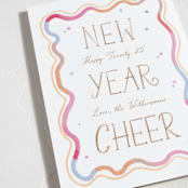 "New year Squiggle" - Holiday Cards in Candy by Creo Study - Detail