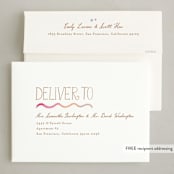 "New year Squiggle" - Holiday Cards in Candy by Creo Study - FREE Recipient Addressing