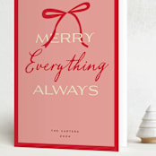 "Everything" - Holiday Cards in Rose by Jennifer Lew - Folded Card