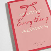 "Everything" - Holiday Cards in Rose by Jennifer Lew - Detail