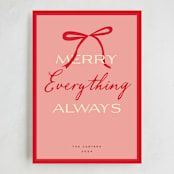 "Everything" - Holiday Cards in Rose by Jennifer Lew - Full Design