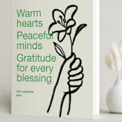"Offering" - Holiday Cards in Grass by Annie Clark - Folded Card