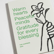 "Offering" - Holiday Cards in Grass by Annie Clark - Detail