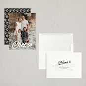 "vintage script" - Holiday Cards in Snowflakes by Morgan Kendall - Assembled