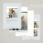 "Golden Gate Globe" - Holiday Cards in Winter by Laura Bercovich - Back of Card Options