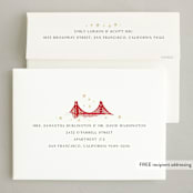 "Golden Gate Globe" - Holiday Cards in Winter by Laura Bercovich - FREE Recipient Addressing