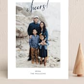 "Grateful Holiday" - Holiday Cards in Royals by Christie Kelly - Front