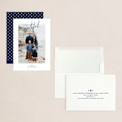 "Grateful Holiday" - Holiday Cards in Royals by Christie Kelly - Assembled