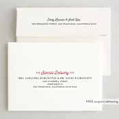 "You Made the List" - Holiday Cards in Candy Apple by Amy Payne - FREE Recipient Addressing