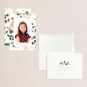 "Winter Gardens" - Holiday Cards in Snow by Kelly Ventura - Assembled