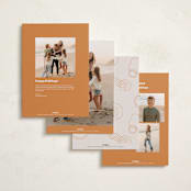 "New Here" - Holiday Cards in Champagne by Shari Margolin - Back of Card Options