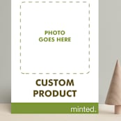 "Portrait" - Holiday Cards in Charcoal by Minted Custom - Front