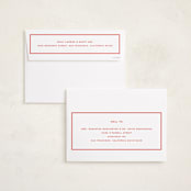 "Bowery" - Holiday Cards in Candy Cane by Megan Davis - FREE Recipient Addressing