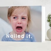 "Nailed It" - Holiday Cards in Snow by Jackie Crawford - Folded Card
