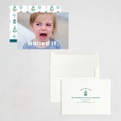 "Nailed It" - Holiday Cards in Snow by Jackie Crawford - Assembled