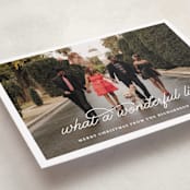 "What A Wonderful Life" - Holiday Cards in Snowflake by Leah Ragain - Detail