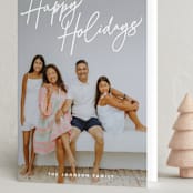 "Caroling" - Holiday Cards in Snow by Robert and Stella - Folded Card