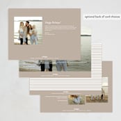 "Simply" - Holiday Cards in Cotton by Angela Thompson - Back of Card Options
