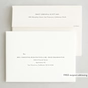 "Simply" - Holiday Cards in Cotton by Angela Thompson - FREE Recipient Addressing