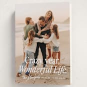 "Wonderfully Crazy" - Holiday Cards in Snowball by Erin L. Wilson - Folded Card