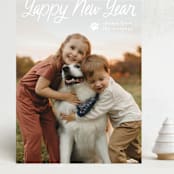 "Unleashed" - Holiday Cards in Snow by Annie Holmquist - Front