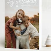 "Unleashed" - Holiday Cards in Snow by Annie Holmquist - Folded Card