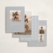 "Merry Monoline" - Holiday Cards in Snowfall by Melanie Kosuge - Back of Card Options
