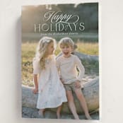 "Ashby" - Holiday Cards in Snow by Deynaaz Daraei - Folded Card