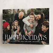 "Tipografia" - Holiday Cards in Sugar by Olivia Raufman - Folded Card