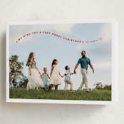 "Simple Twist" - Holiday Cards in Poinsettia by Erica Krystek - Folded Card