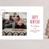 "Modern Move" - Holiday Cards in Cardinal by Owl and Toad - Front
